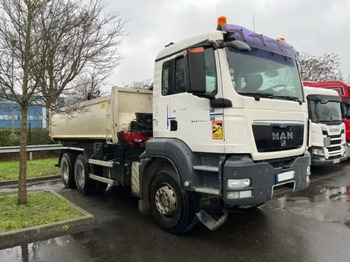 Tipper MAN TGS 33.360 6x4 Bordmatic Tipper + Crane HMF 1444 Z2