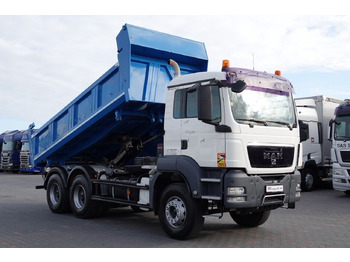 Tipper MAN TGS 33.360 / 6x4 / WYWROTKA + HYDROBURTA / MEILLER KIPPER / BORD