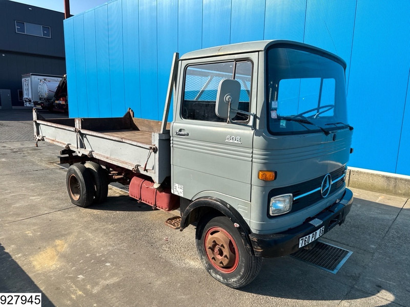 Tipper Mercedes-Benz 608 D Manual, Steel suspension, Bennes Marrel