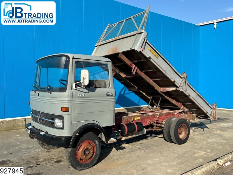 Tipper Mercedes-Benz 608 D Manual, Steel suspension, Bennes Marrel