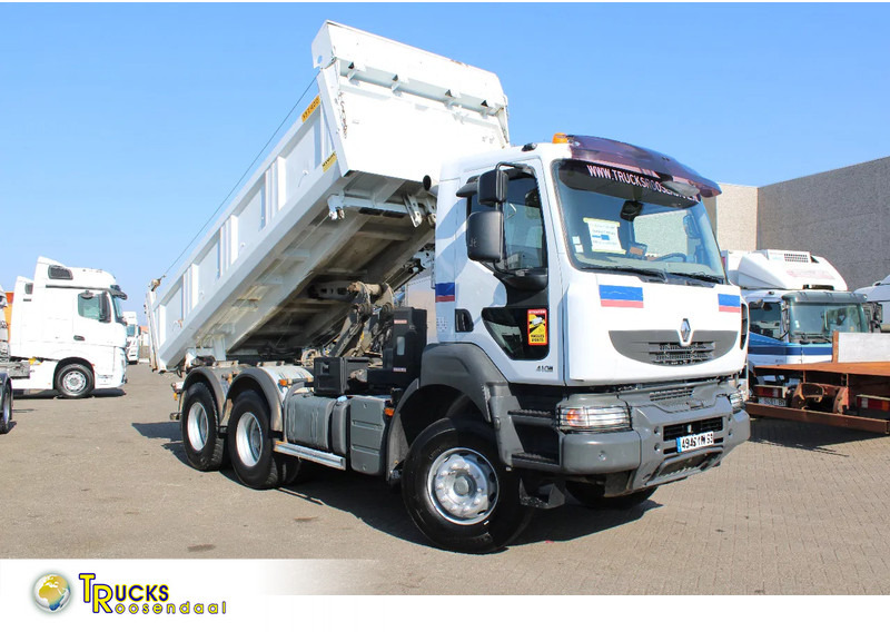 Tipper Renault Kerax 410 + 6x4 + 3side tipper + spring + manual