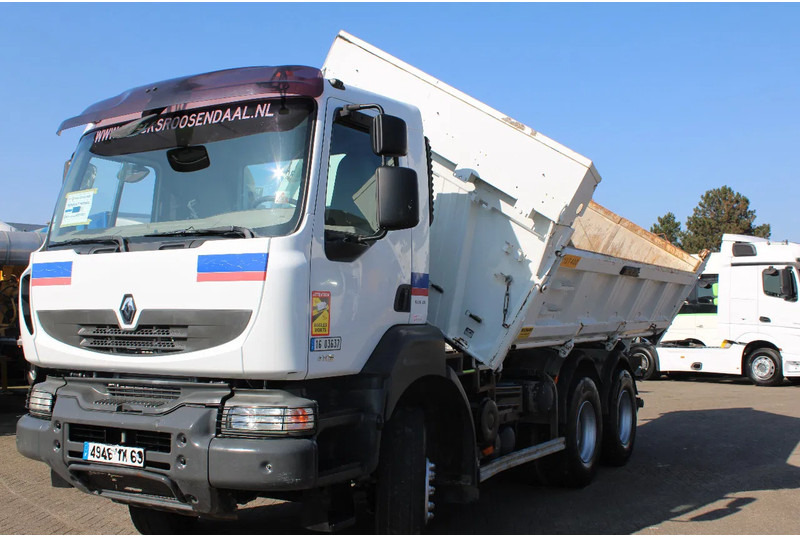 Tipper Renault Kerax 410 + 6x4 + 3side tipper + spring + manual