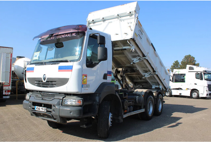 Tipper Renault Kerax 410 + 6x4 + 3side tipper + spring + manual