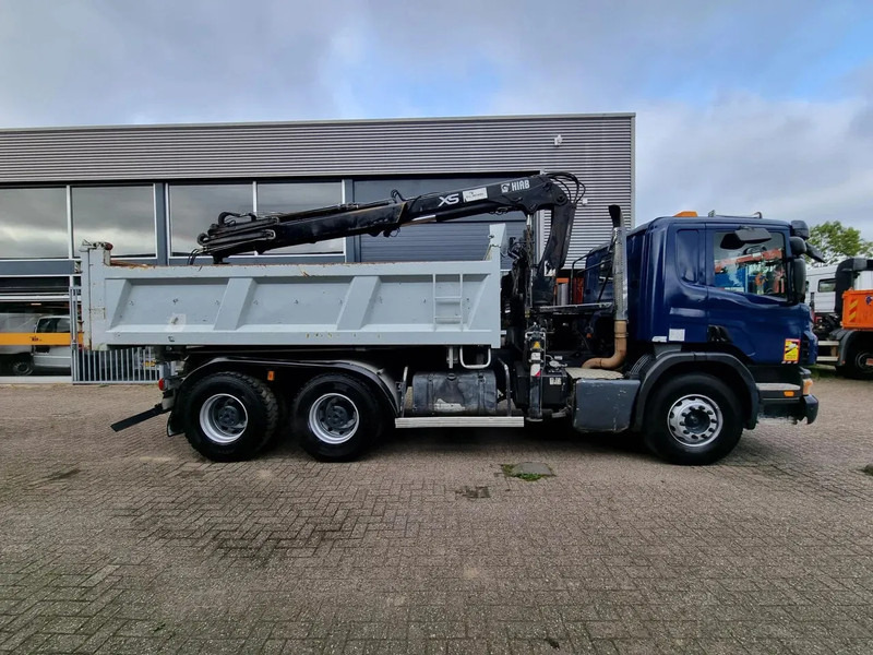 Tipper Scania P380 6X4/ Drieseitenkipper/ Hiabkrane 166 XS/ Greifer