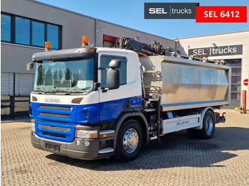 Tipper Scania P 320 DB4X2/KRAN/ MKG HLK45 / Gehäuse: Aluminium 