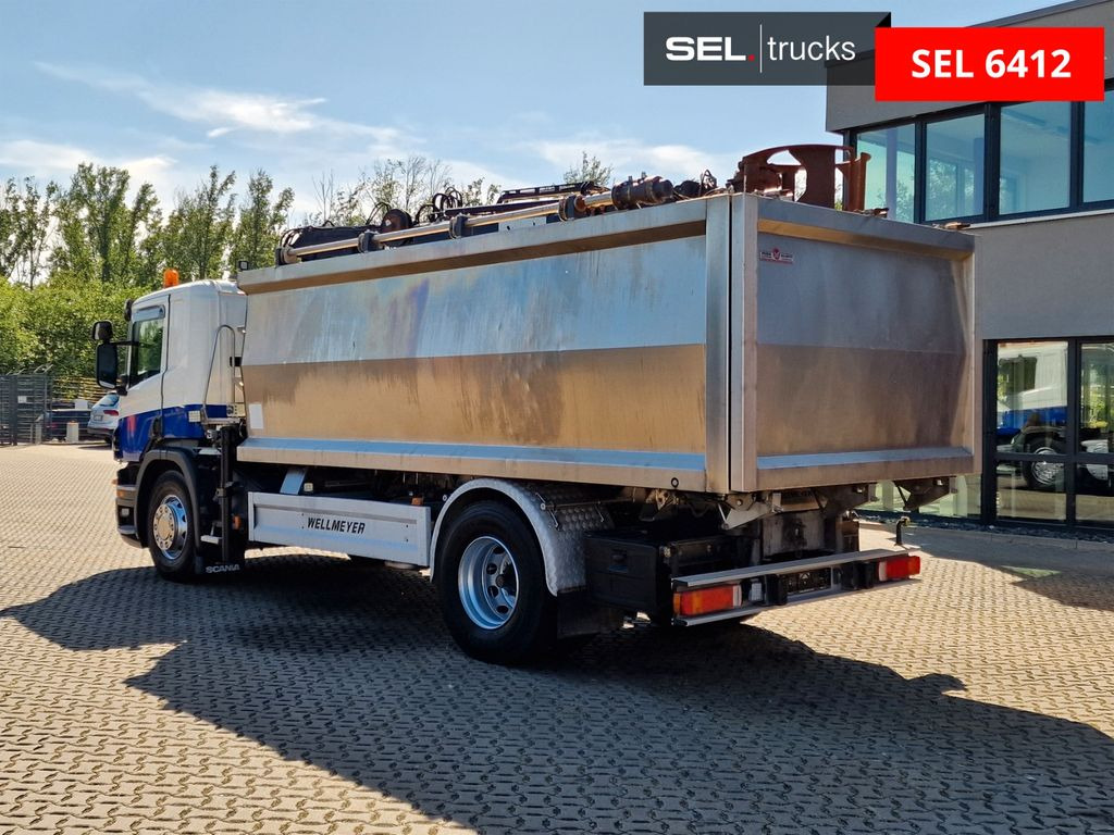 Tipper Scania P 320 DB4X2/KRAN/ MKG HLK45 / Gehäuse: Aluminium