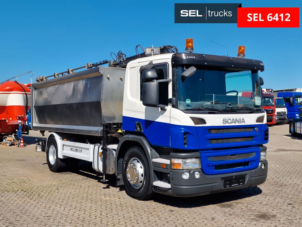 Tipper Scania P 320 DB4X2/KRAN/ MKG HLK45 / Gehäuse: Aluminium