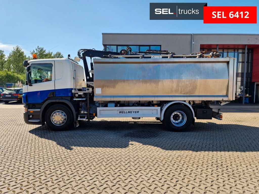 Tipper Scania P 320 DB4X2/KRAN/ MKG HLK45 / Gehäuse: Aluminium