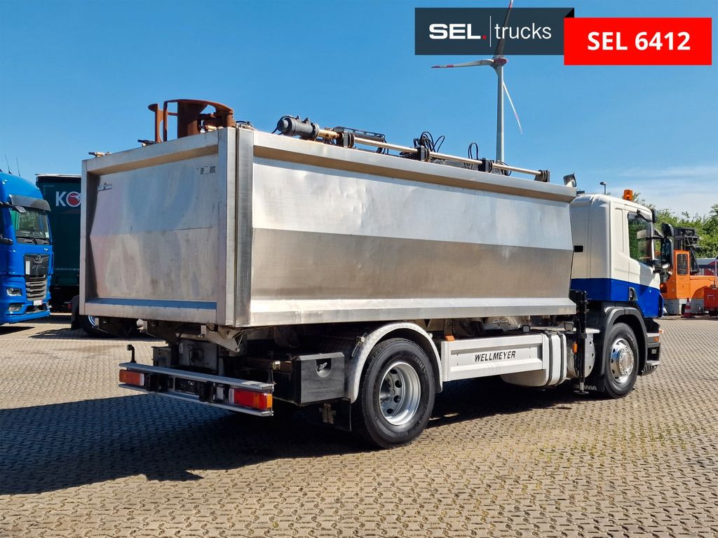 Tipper Scania P 320 DB4X2/KRAN/ MKG HLK45 / Gehäuse: Aluminium