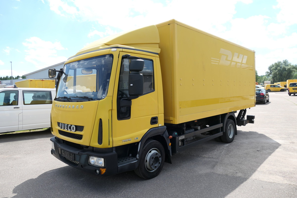 Box van IVECO EuroCargo ML 75 E 16 P  LBW 5,40x2,15