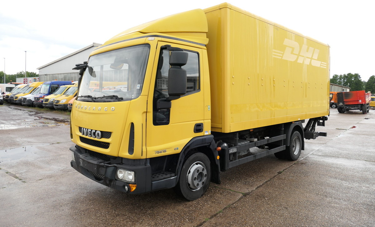 Box van IVECO EuroCargo ML 75 E 16 P LBW LUFT EURO-5