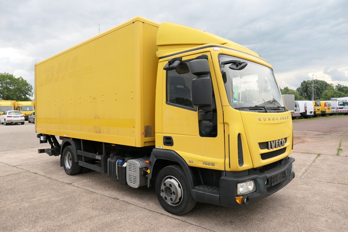 Box van IVECO EuroCargo ML 75 E 16 P LBW LUFT EURO-5