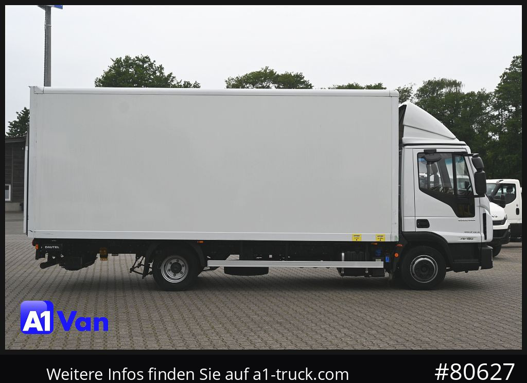 Box van IVECO Eurocargo 75E19/P Koffer, LBW, Klima