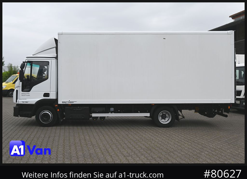 Box van IVECO Eurocargo 75E19/P Koffer, LBW, Klima