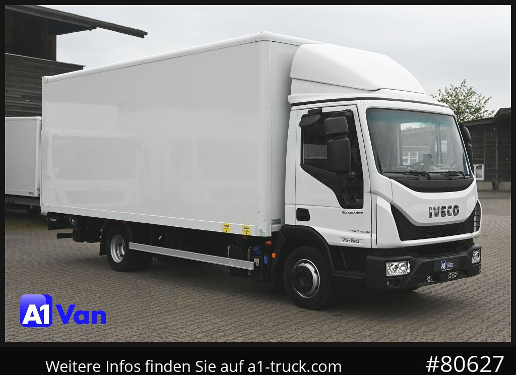 Box van IVECO Eurocargo 75E19/P Koffer, LBW, Klima