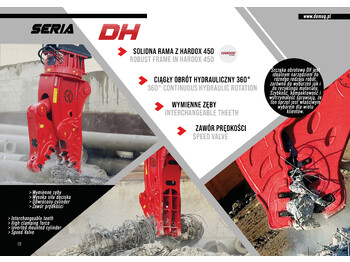 New Demolition shears for Excavator DEMOQ DH26 Hydraulic Rotating Pulveriser Crusher 2850 KG: picture 4