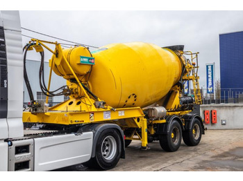 Concrete mixer semi-trailer