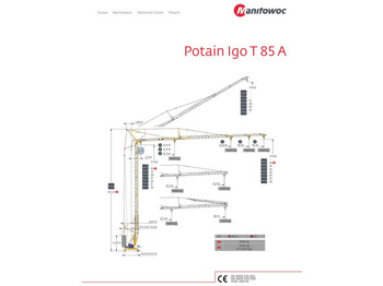 Self-erecting tower crane POTAIN