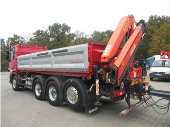 Crane truck, Tipper Scania R 580,8X4,KIPPER,BORDMATIC,PALFINGER PK 19.001: picture 4