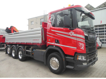 Crane truck, Tipper Scania R 580,8X4,KIPPER,BORDMATIC,PALFINGER PK 19.001: picture 2