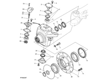 Wheel hub JOHN DEERE