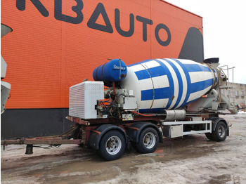 Concrete mixer semi-trailer