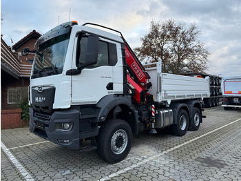 New Crane truck, Tipper MAN TGS 26.400 6x4 Krankipper Fassi/SOFORT VERFÜGBAR: picture 3