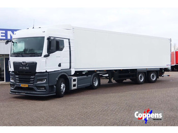 Closed box semi-trailer Schmitz Cargobull TGX 18.400 Trekker + Schitz city trailer + klep Dhollandia 2500 KG bed 1x: picture 3