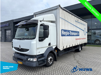 Curtainsider truck RENAULT Midlum 220