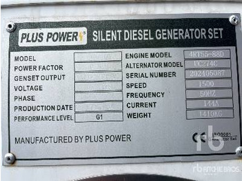 Generator set PLUS POWER