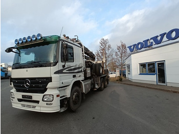 Timber truck, Crane truck Mercedes-Benz V8 3355 6x4 Blatt/Blatt ATM/ATG GLOGGER EPSILON: picture 3