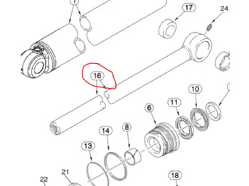 Hydraulic cylinder CASE