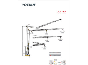 Self-erecting tower crane POTAIN