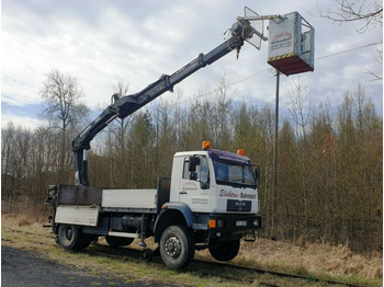 Truck mounted aerial platform MAN 18.280 4x4 HIAB 166 Road RAIL Two way Schiene: picture 3