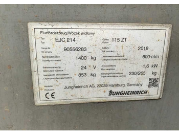 Stacker Jungheinrich EJC214: picture 4