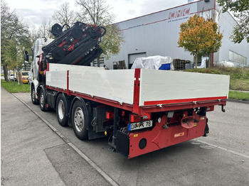 Dropside/ Flatbed truck, Crane truck Scania R 480 LB 8x2 | Palfinger PK 78.002-SH E | 100 t Schwerlast-Transportraupe | Abrollkipper: picture 4