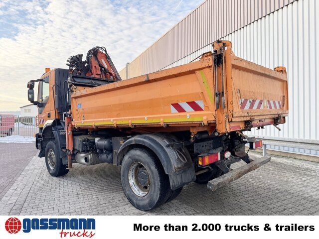 Tipper, Crane truck Iveco Trakker AD190T33W 4x4, Winterdienstausstattung,: picture 13