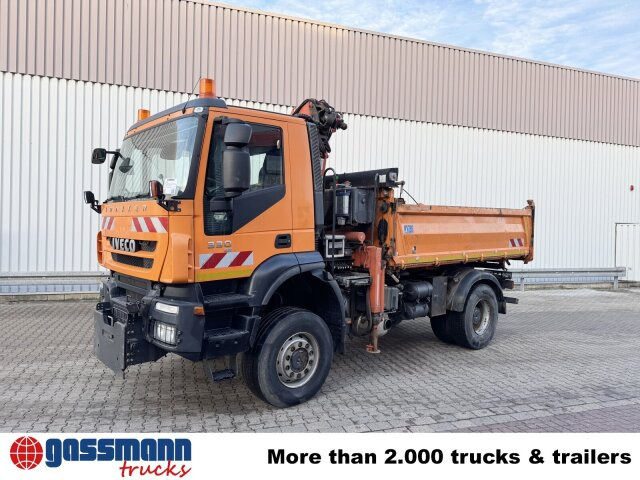 Tipper, Crane truck Iveco Trakker AD190T33W 4x4, Winterdienstausstattung,: picture 8