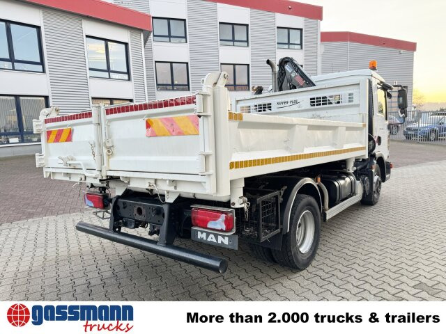 Tipper, Crane truck MAN TGL 12.250/340 4X2 BB, Bordmatik, Kran Hiab 066: picture 11