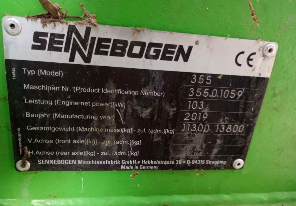 Waste/ Industry handler Sennebogen 355E: picture 13