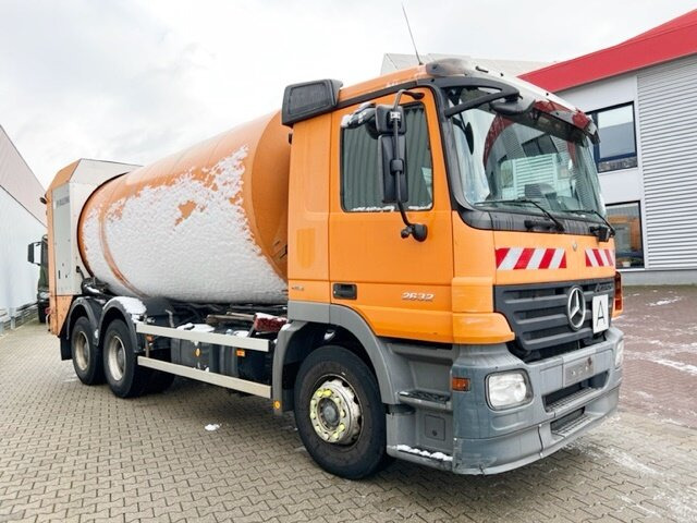 Garbage truck for transportation of garbage Mercedes-Benz Actros 2632/41 6x4 Actros 2632/41 6x4, FAUN Rotopress 520, Zöller-Schüttung: picture 9