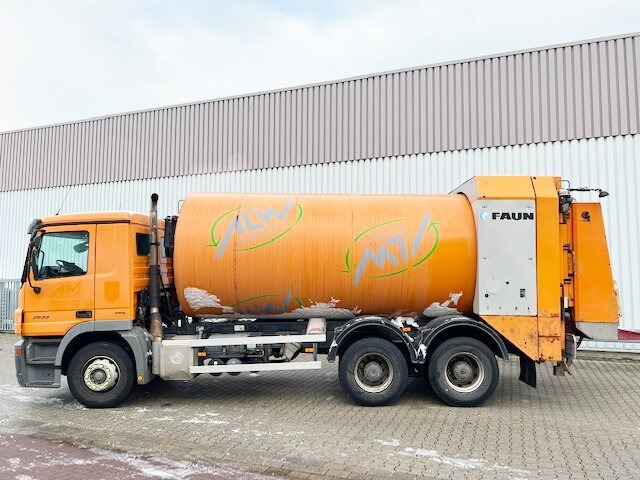 Garbage truck for transportation of garbage Mercedes-Benz Actros 2632/41 6x4 Actros 2632/41 6x4, FAUN Rotopress 520, Zöller-Schüttung: picture 14