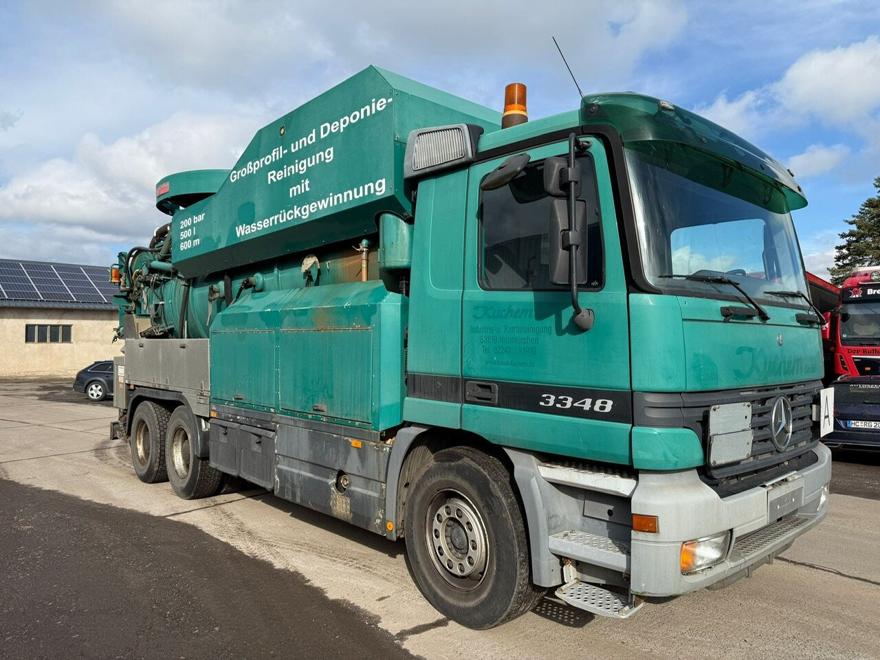 Leasing of Mercedes-Benz Actros 3348 6x4 Actros 3348 6x4, V8, Kroll Saug-/Spülwagen ca. 14m³, Wasserrückgewinnung, Funk Mercedes-Benz Actros 3348 6x4 Actros 3348 6x4, V8, Kroll Saug-/Spülwagen ca. 14m³, Wasserrückgewinnung, Funk: picture 8