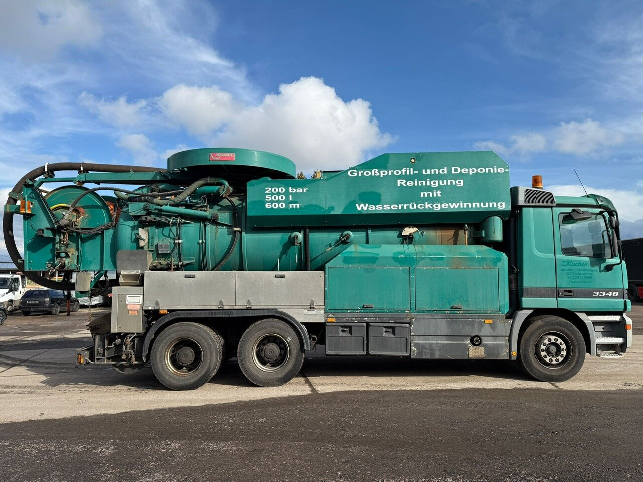 Leasing of Mercedes-Benz Actros 3348 6x4 Actros 3348 6x4, V8, Kroll Saug-/Spülwagen ca. 14m³, Wasserrückgewinnung, Funk Mercedes-Benz Actros 3348 6x4 Actros 3348 6x4, V8, Kroll Saug-/Spülwagen ca. 14m³, Wasserrückgewinnung, Funk: picture 9