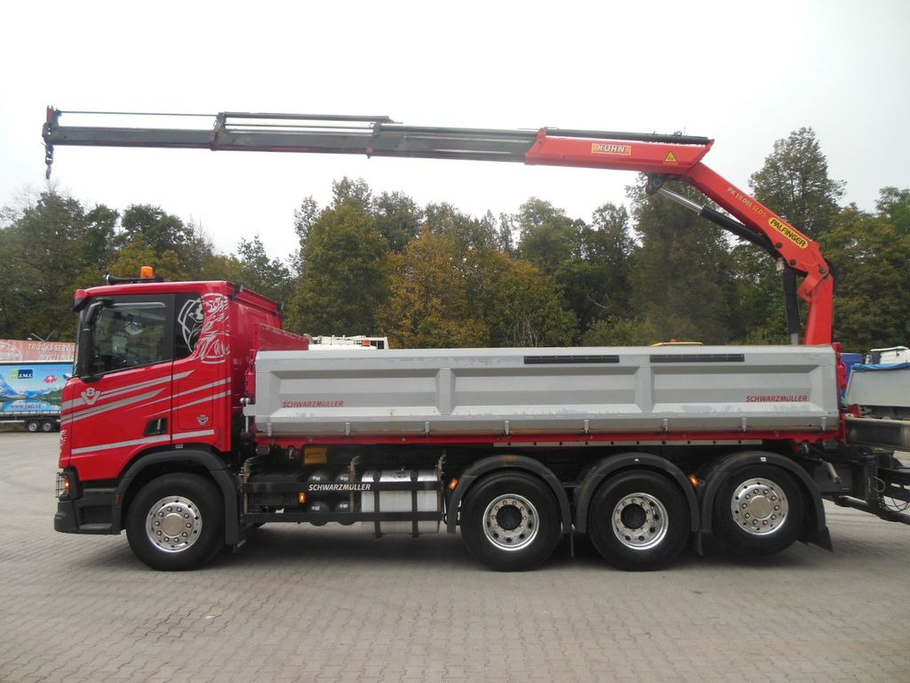 Crane truck, Tipper Scania R 580,8X4,KIPPER,BORDMATIC,PALFINGER PK 19.001: picture 16