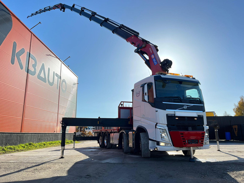 Dropside/ Flatbed truck, Crane truck Volvo FH 540 8x2*6 HMF 8520 K6 + JIB + WINCH / PLATFORM L=6359 mm: picture 11