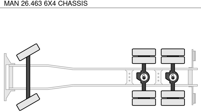 Cab chassis truck MAN 26.463 6X4 CHASSIS: picture 12