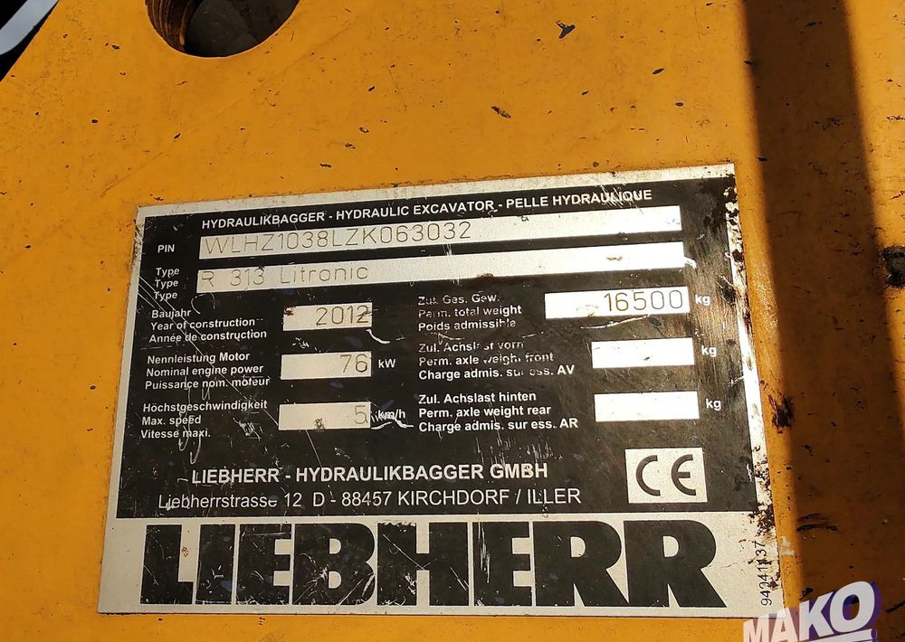 Crawler excavator Liebherr R 313 Litronic: picture 7