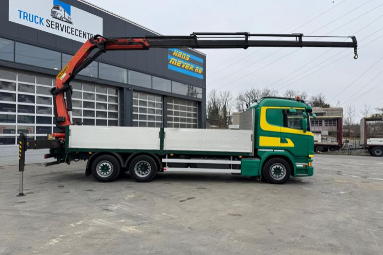 Crane truck, Dropside/ Flatbed truck Scania G490 6x2 PK22002-4: picture 15