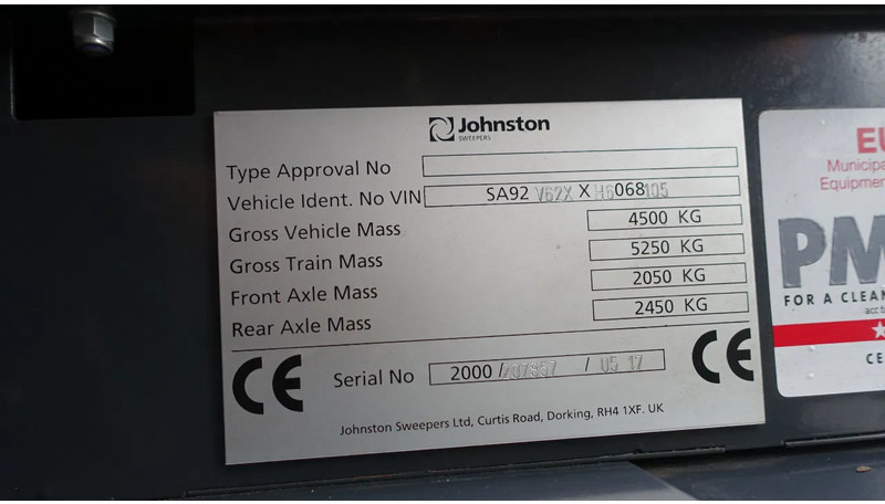 Road sweeper Johnston SA92 Euro6: picture 9